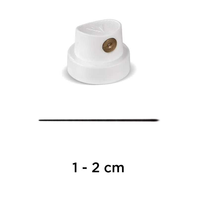 Super Skinny Cap white/gold 超細噴頭(白/金)