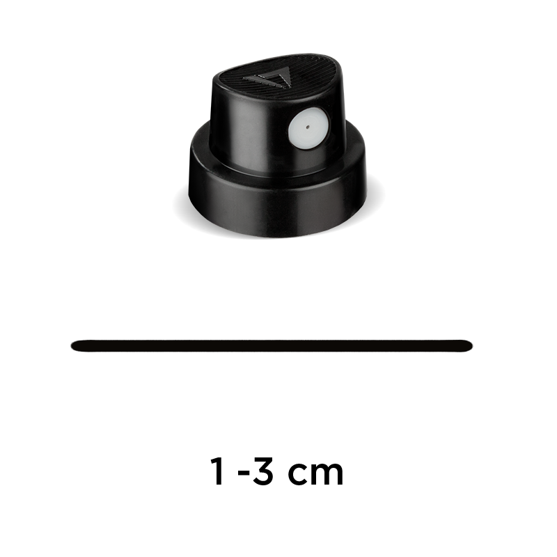 CoversAll Skinny Cap black/white 高覆蓋細噴頭(黑/白)