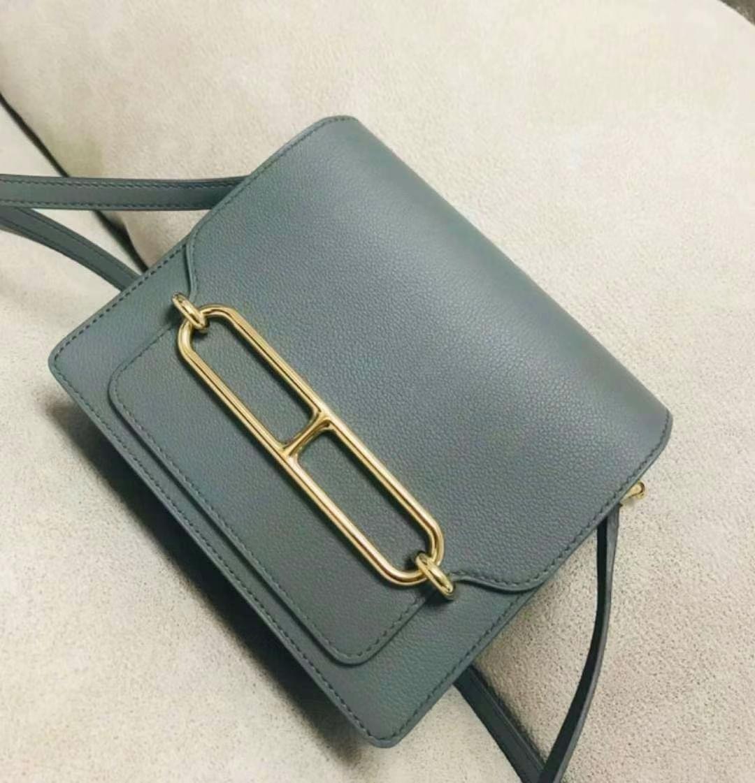 Roulis Mini杏仁綠香繽金扣Evercolor  ​Full set with receipt