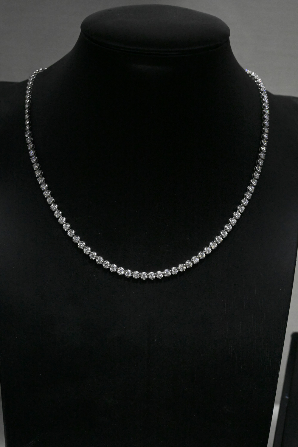 18K 0.07ct each Tennis Diamond Necklace