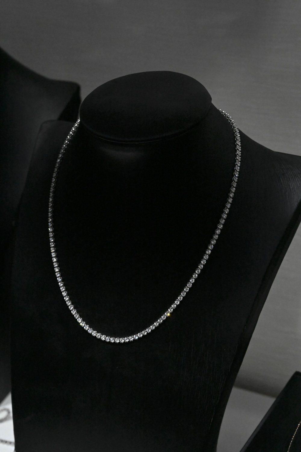 18K 0.04ct Tennis Diamond Necklace