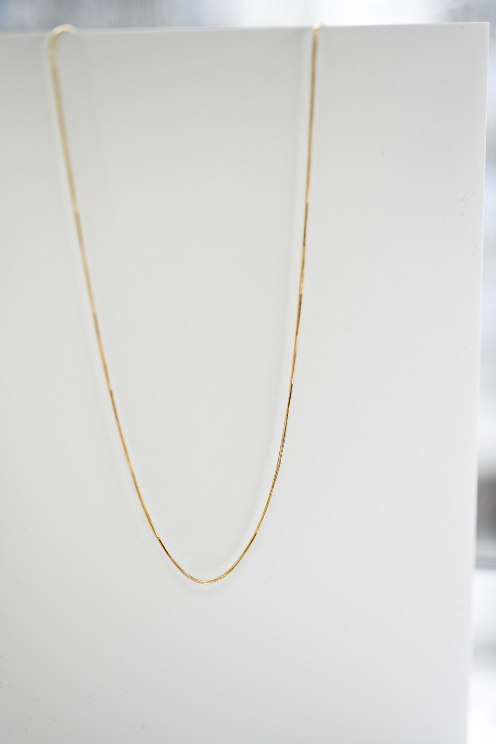 18K Long Snake Chain