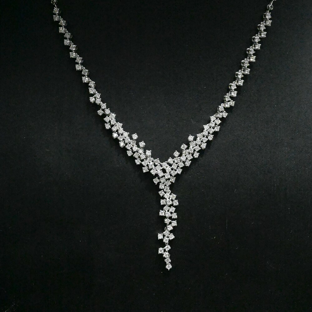 18K Wedding Diamond Necklace