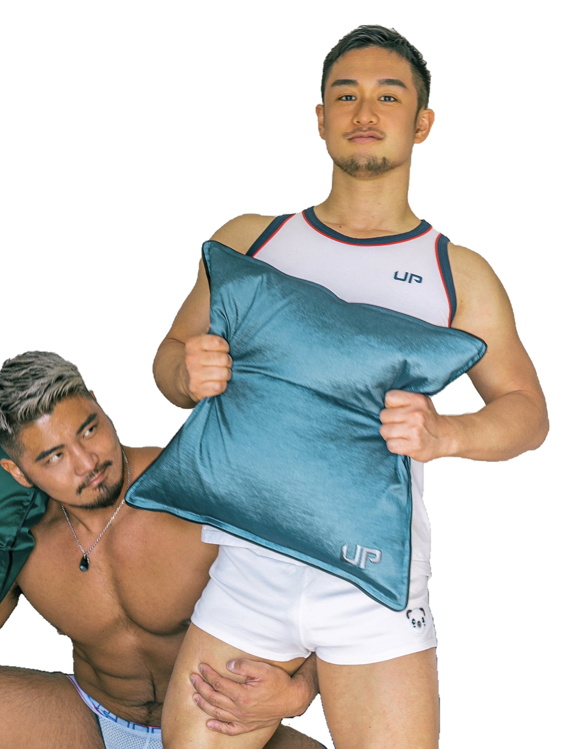 Upbodywear 咕𠱸/靠枕套 銀藍色