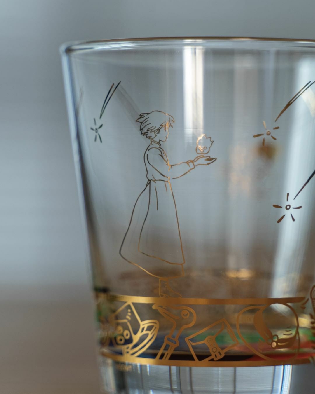 日本限定🇯🇵 吉卜力 霍爾的移動城堡 蘇菲 卡西法 魔法色盤 玻璃杯 / 預購