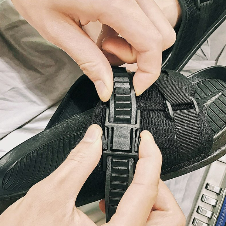 【ACLD1】 鏈鋸黯夜插扣設計涼鞋/拖鞋