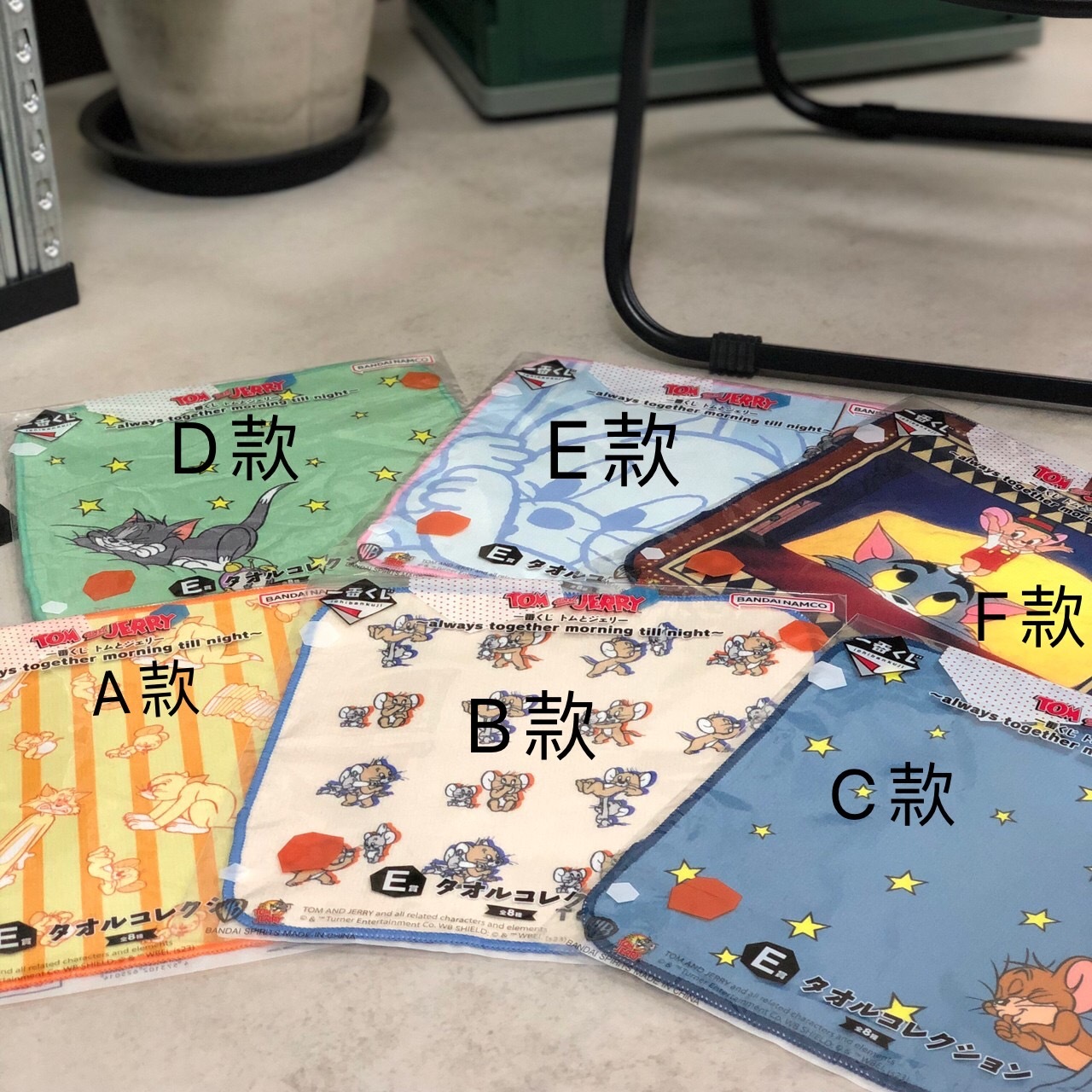 Tom and Jerry 湯姆貓與傑利鼠 一番くじ E賞-小方巾(可選)