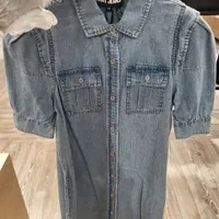 [S] DKNY DENIM DRESS,BALTIC WASH, E3BB0QVK-D1Z (SD424)