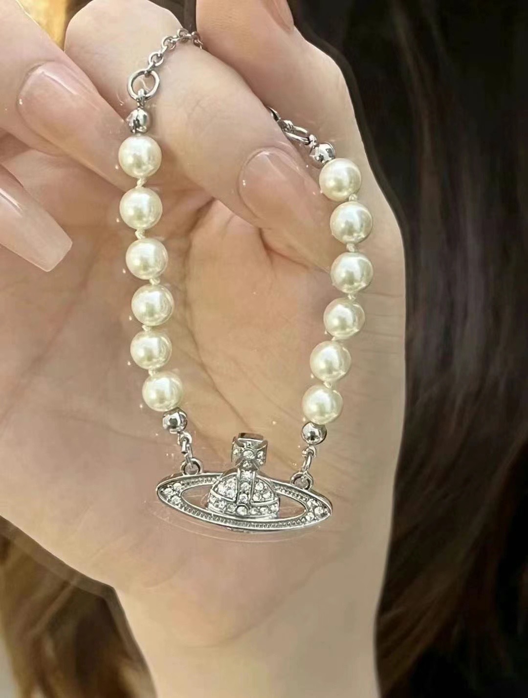 【現貨】西太后 珍珠手鍊 手環 Vivienne Westwood Mini Bas Relief bracelet