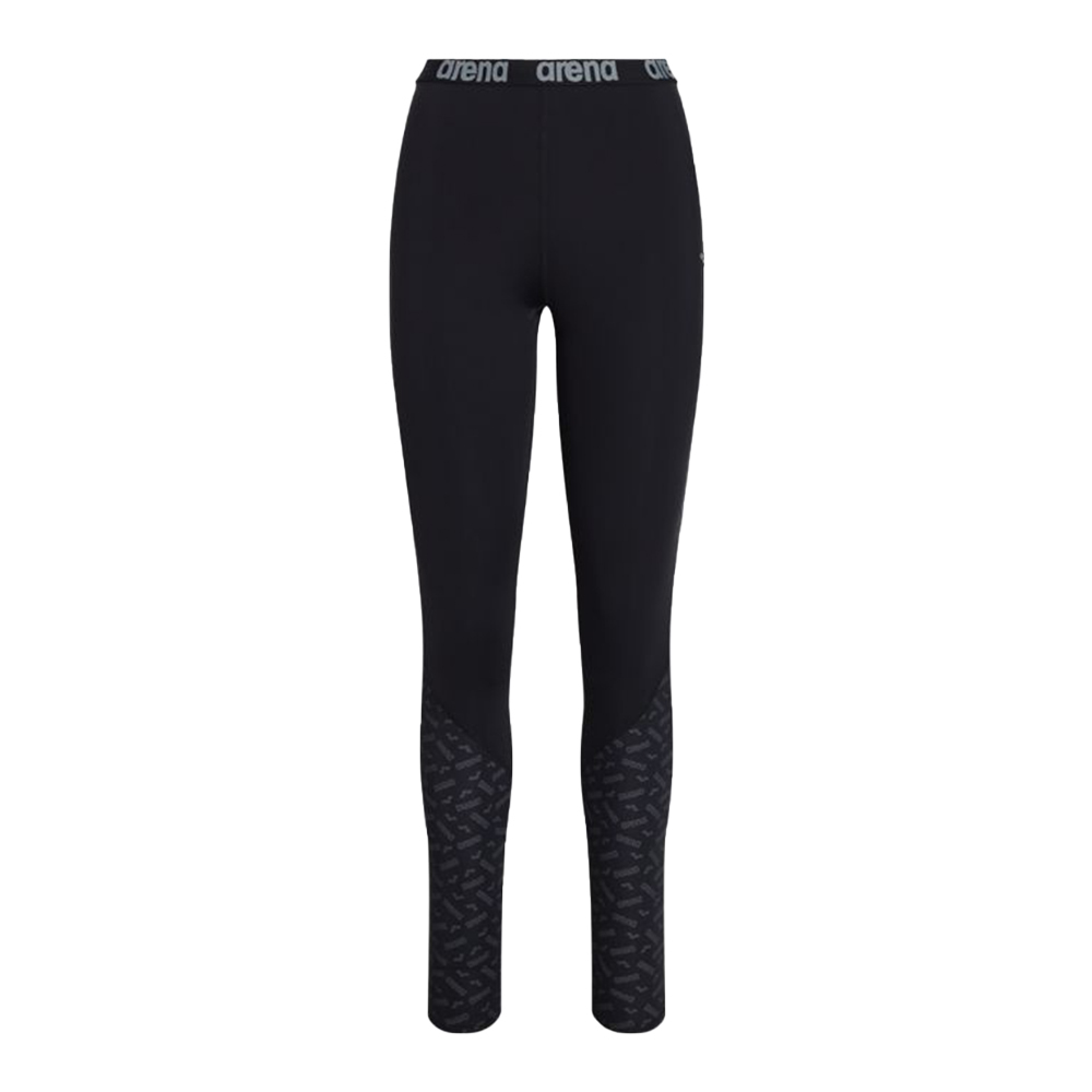 女士 BLACK LABEL 蓄熱保暖游泳長褲 - 黑