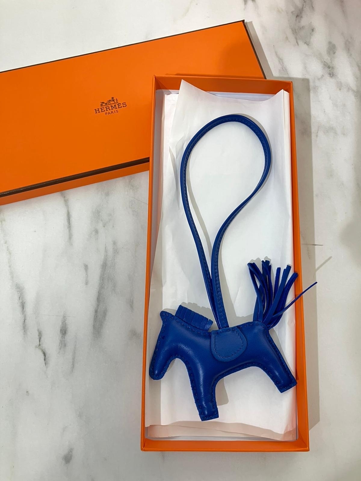 Hermès R038 Podéo Pégase Bleu Français
