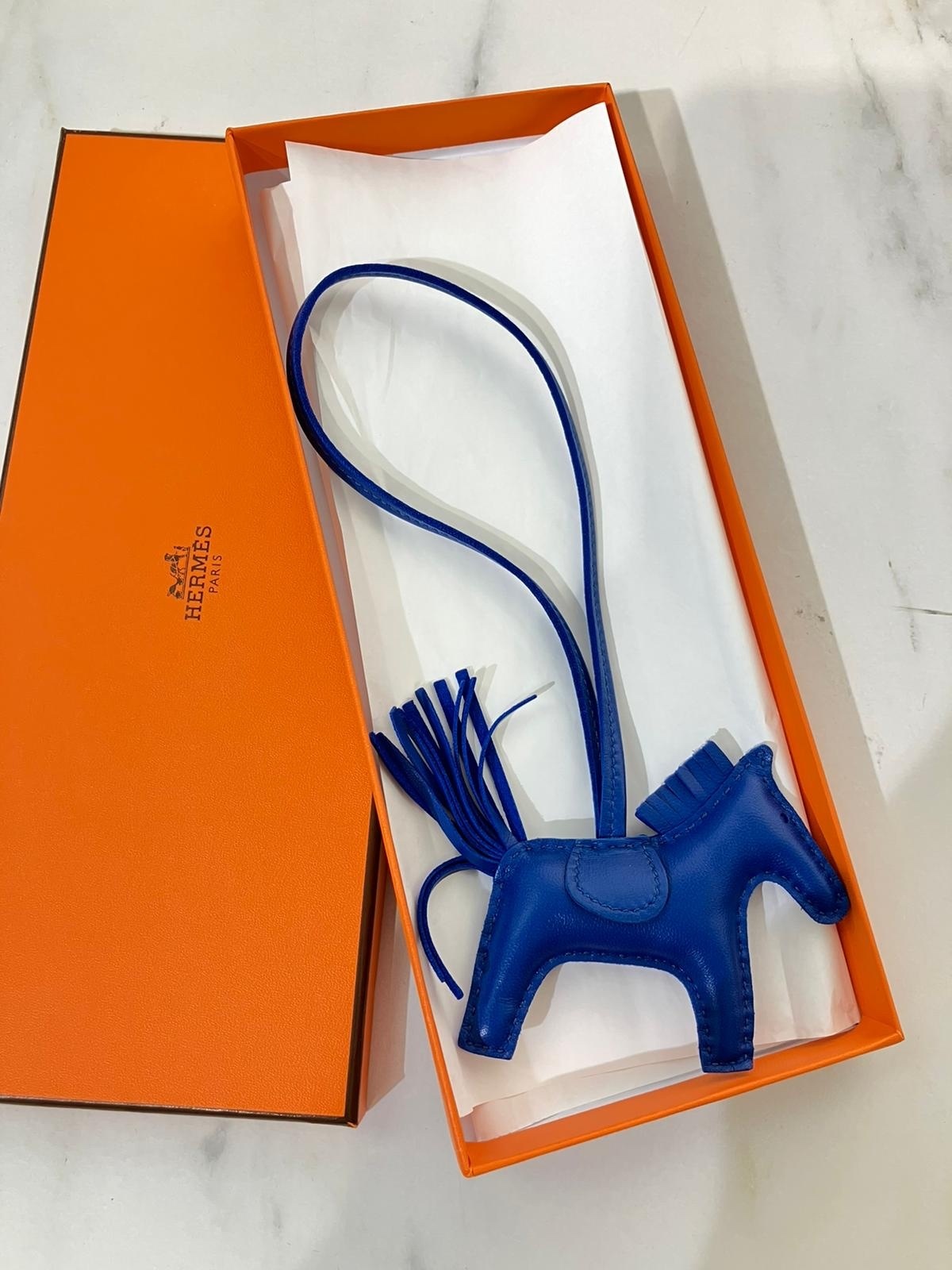 Hermès R038 Podéo Pégase Bleu Français