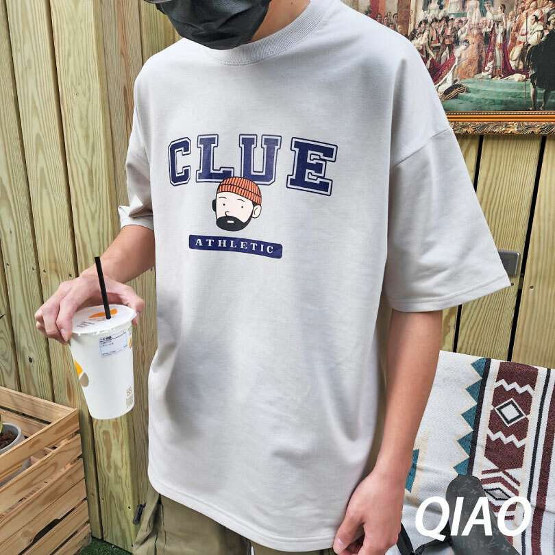 鬍子小哥 印刷 五分T