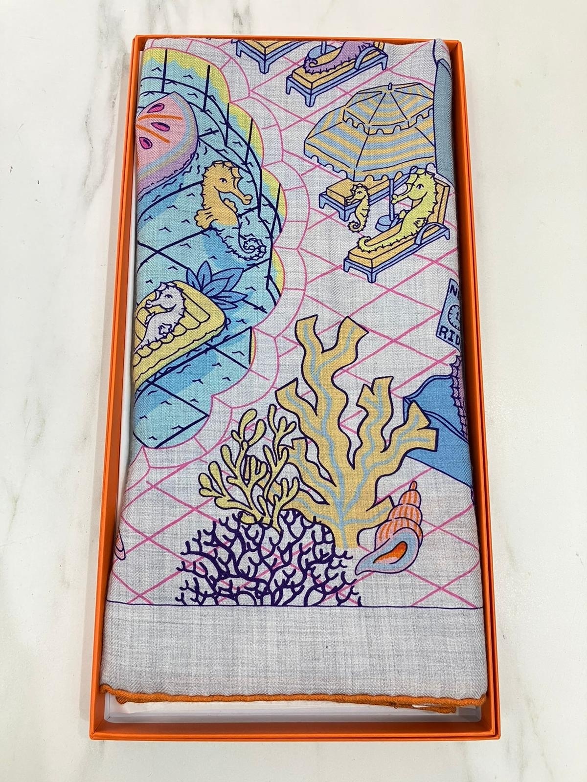 Hermès R012 Parc Aquatique Gris/Bleu