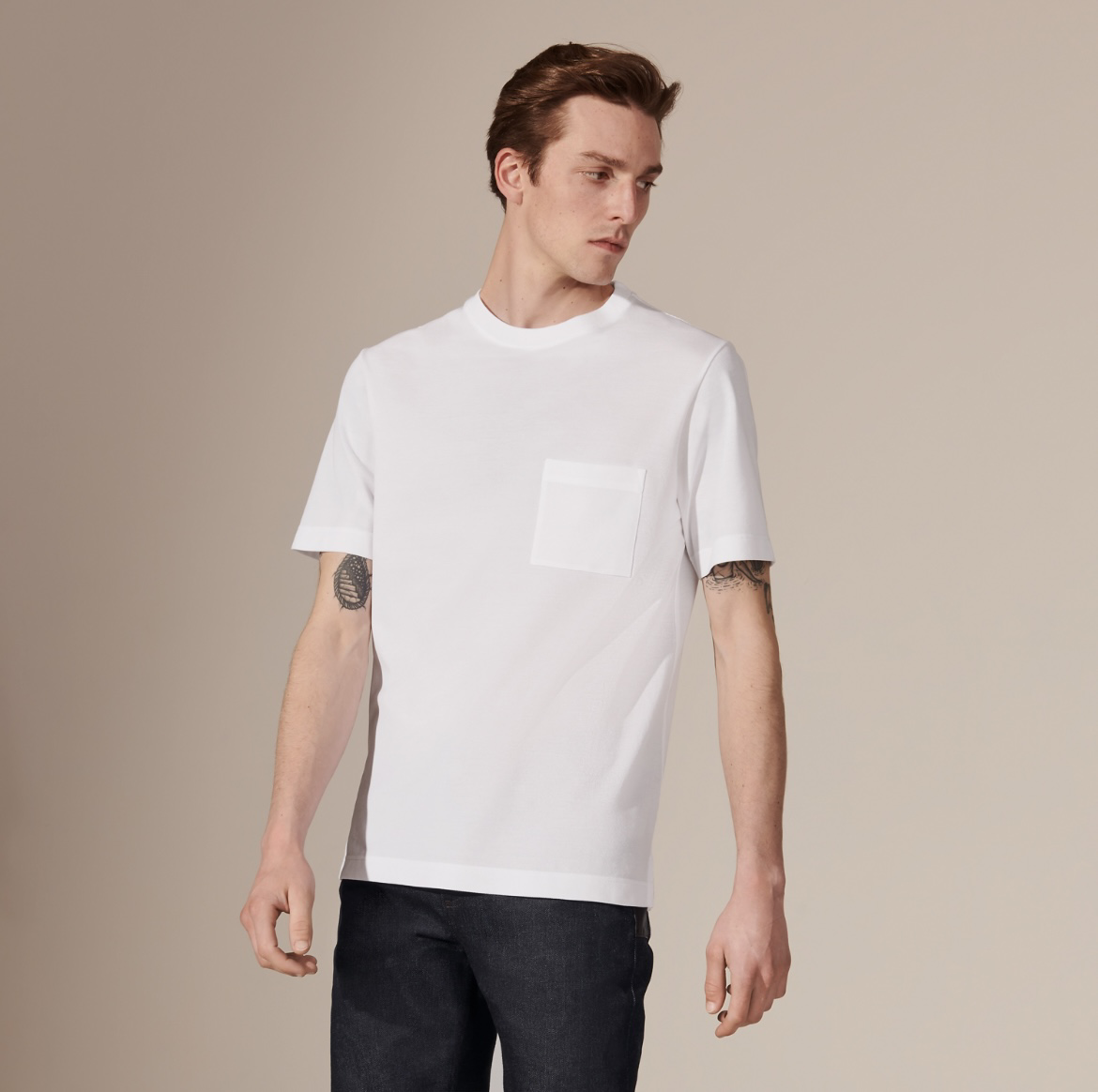 Hermès R045 “H” Embroidered T-shirt Blanc