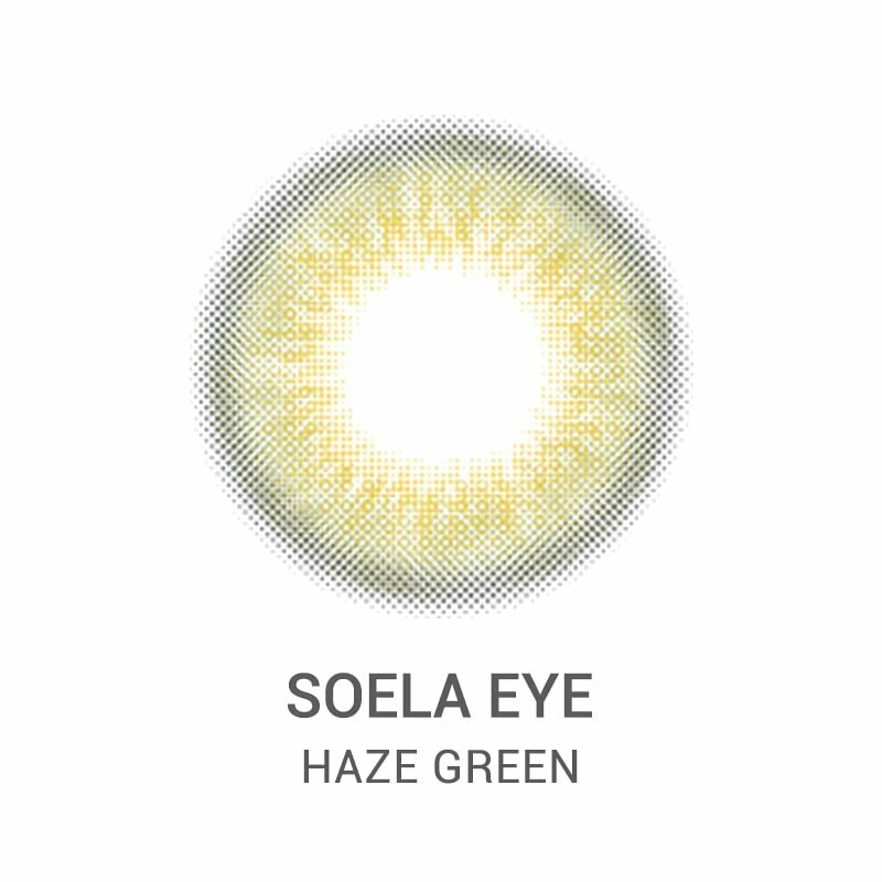 I-SHA SOELA EYE Haze Green 每年拋棄型彩妝隱形眼鏡｜每盒1片