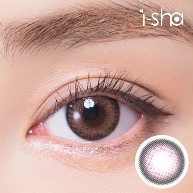 I-SHA Shine Smile Cherry MUffin 每年拋棄型彩妝隱形眼鏡｜每盒1片