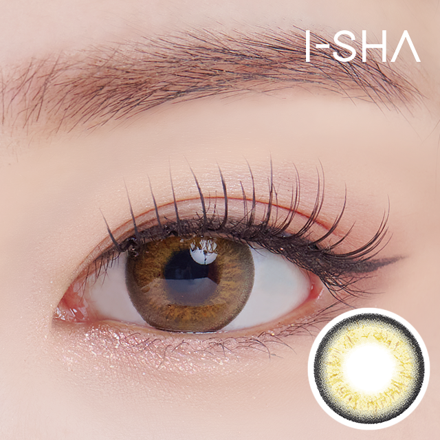 I-SHA Flex I 1 year Glowing Brown 每年拋棄型彩妝隱形眼鏡｜每盒1片