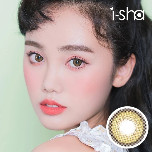 I-SHA MELO ART I Year Pink Brown 每年拋棄彩妝隱形眼鏡｜每盒1片