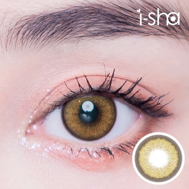 I-SHA MELO ART I Year Pink Brown 每年拋棄彩妝隱形眼鏡｜每盒1片