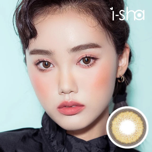 I-SHA MELO ART I Year Almond Berry 每年拋棄彩妝隱形眼鏡｜每盒1片