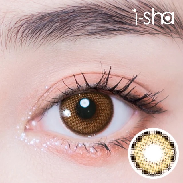 I-SHA MELO ART I Year Almond Berry 每年拋棄彩妝隱形眼鏡｜每盒1片