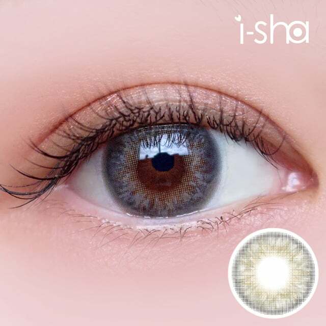I-SHA Twenty wish 1 Year Hope Gray 每年拋棄型彩妝隱形眼鏡｜每盒1片