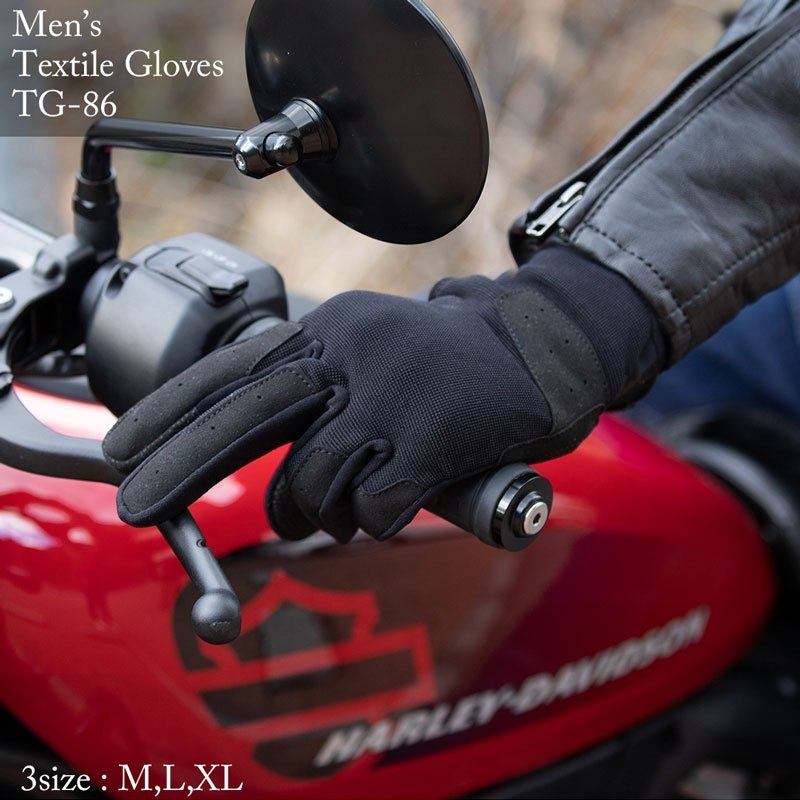 DEGNER TG-86 黑 皮布手套