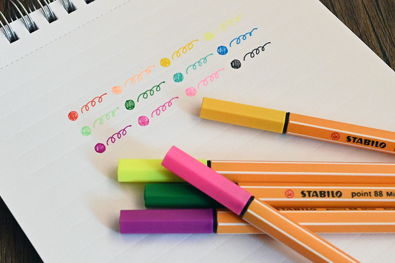 STABILO point 88 簽字筆：超多顏色好搭配！