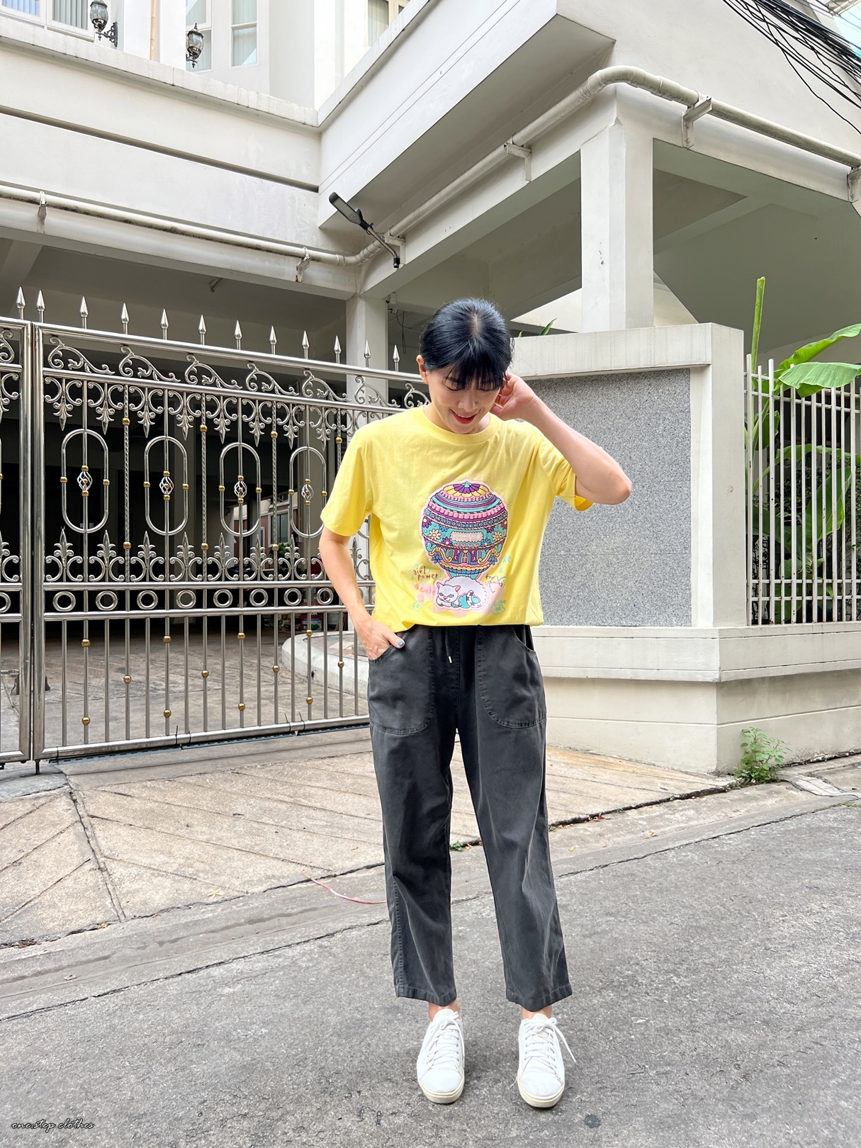 泰國繽紛熱氣球慵懶貓咪T