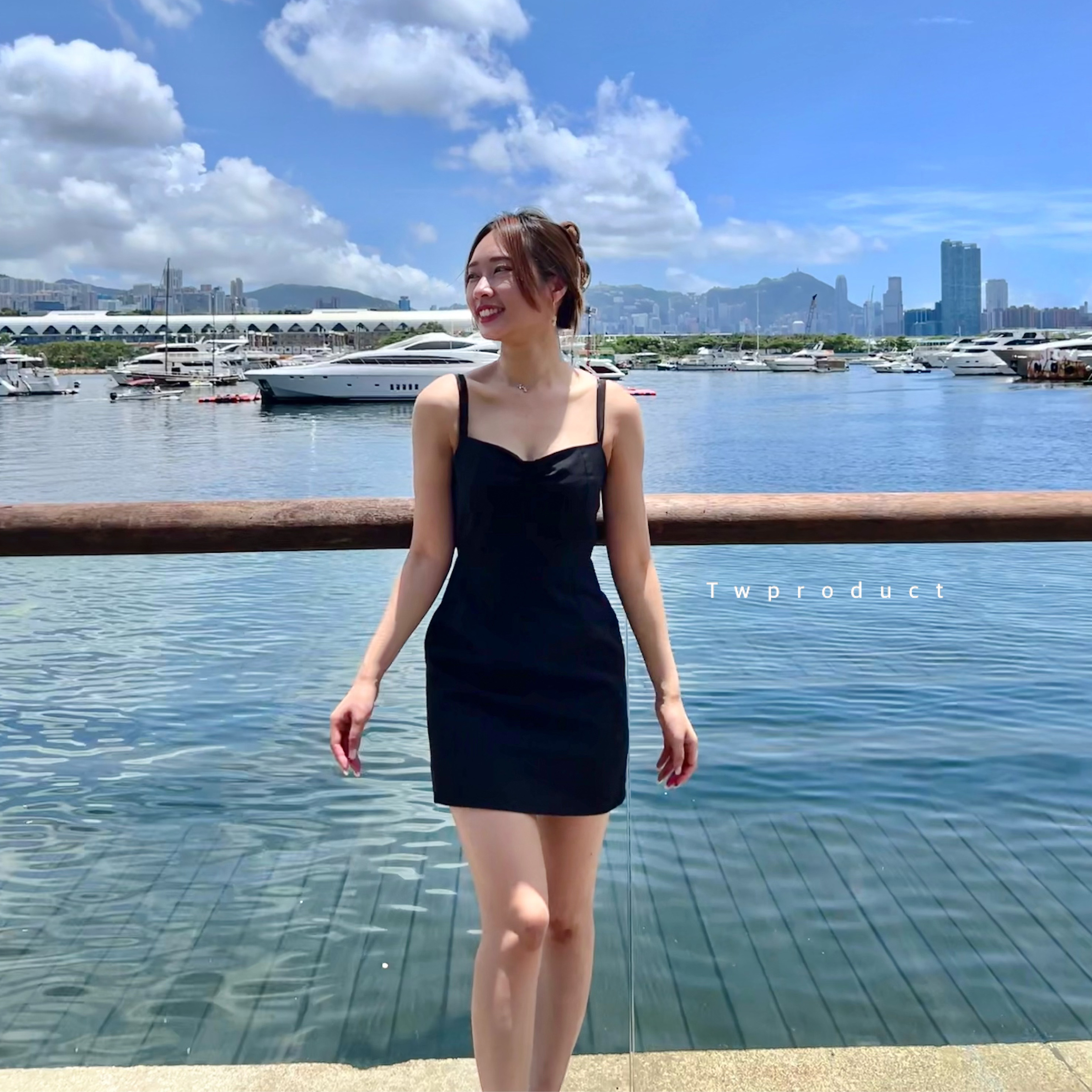 💛|| OPS95 ||幼吊帶抓胸純色連身裙