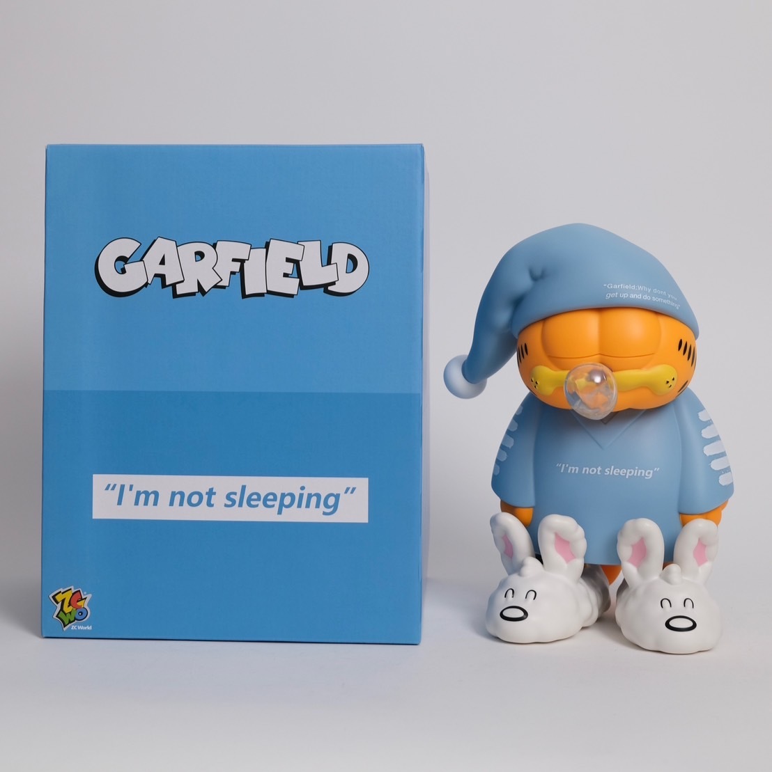 ZC WORLD ZCWD GARFIELD "I AM NOT SLEEPING" 瞌睡加菲貓