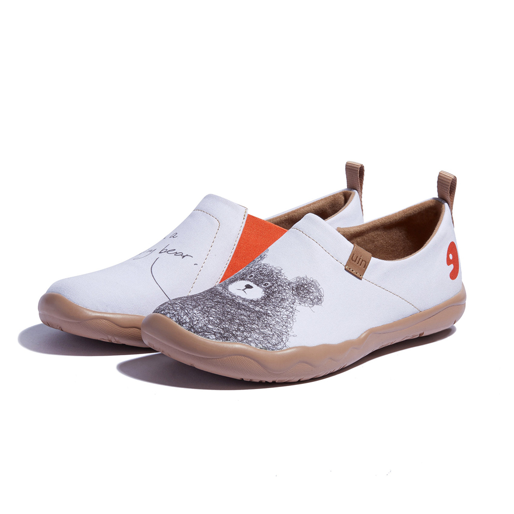 【 Uin 】西班牙原創設計 | 守護熊 男鞋 彩繪鞋 休閒鞋 懶人鞋