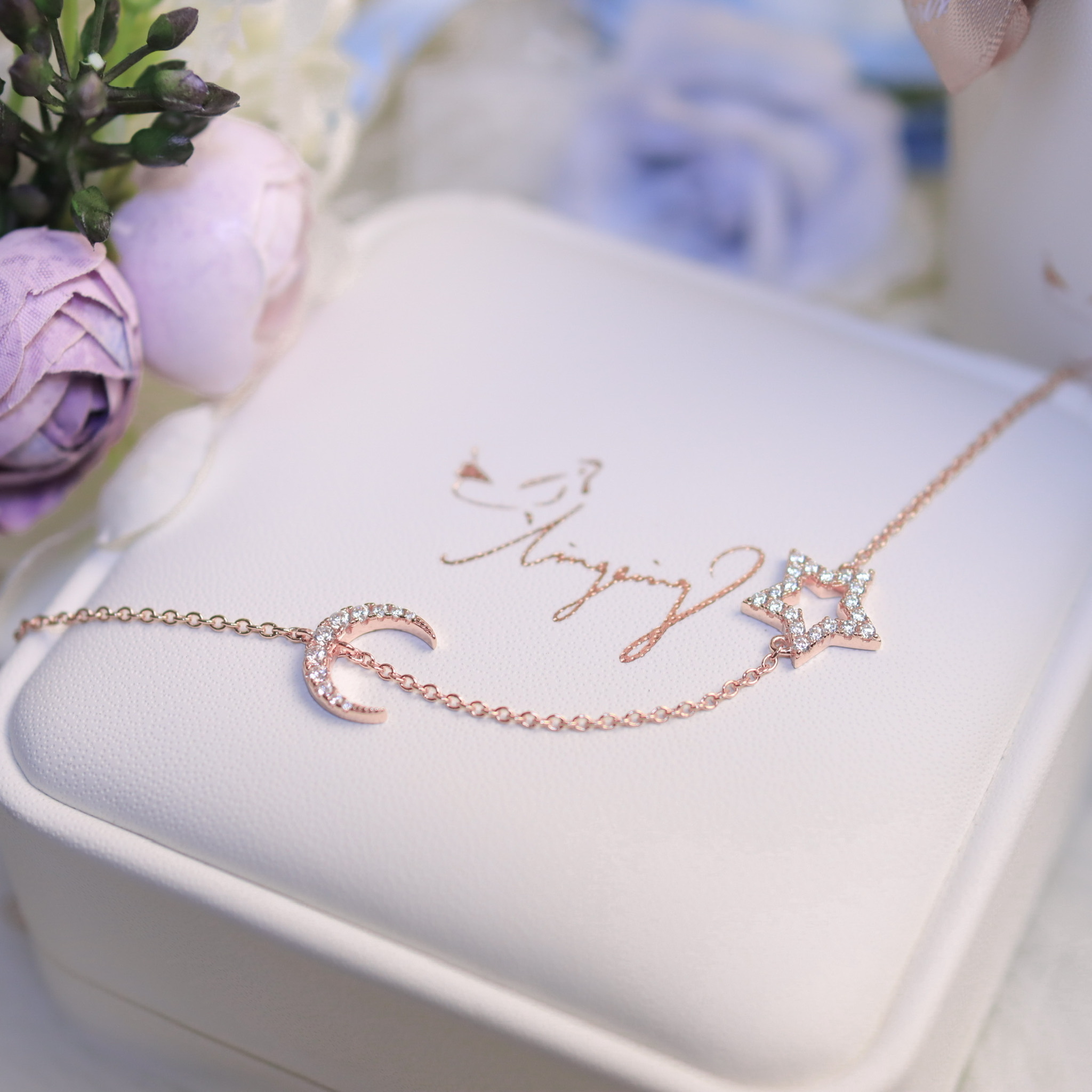 | 925 Silver・Rose Gold | Lovely Couple Bracelet | BR0886 |