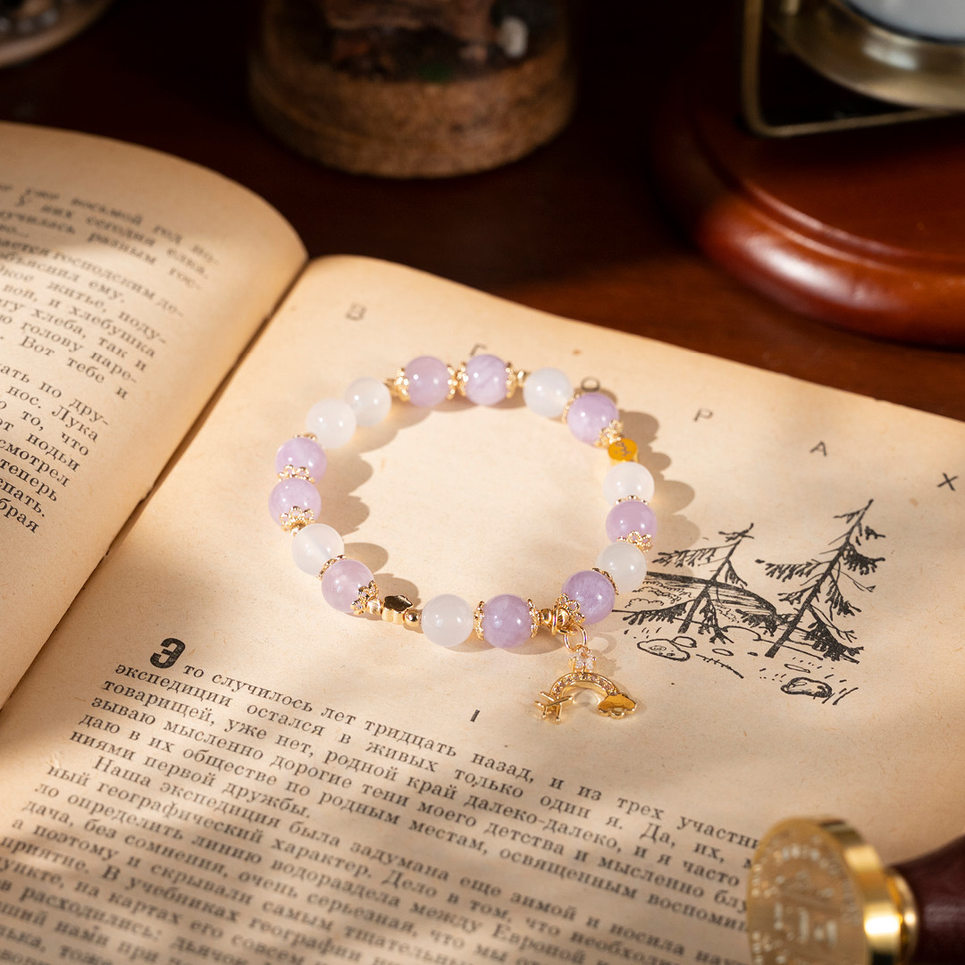 【白色大道】魔笛-白瑪瑙紫水晶手鍊