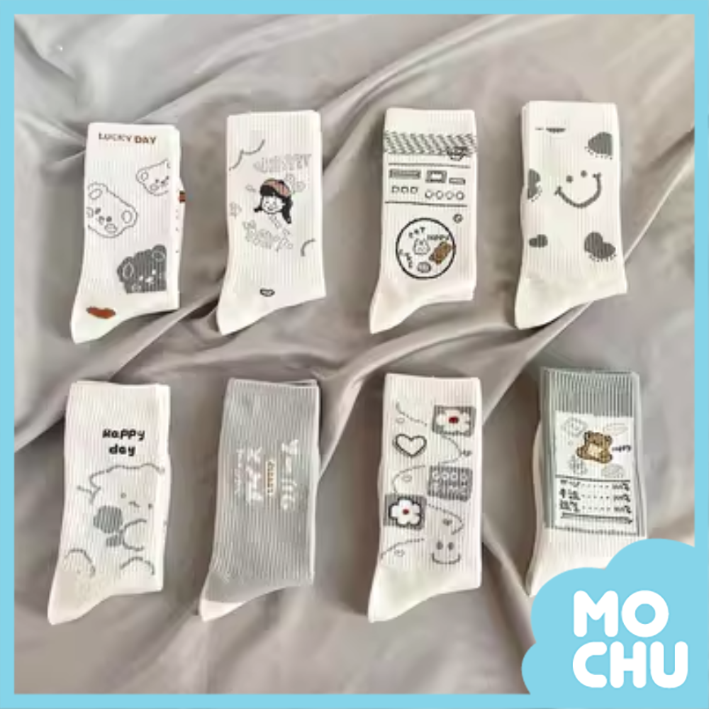 夢想小畫家長筒襪八入組