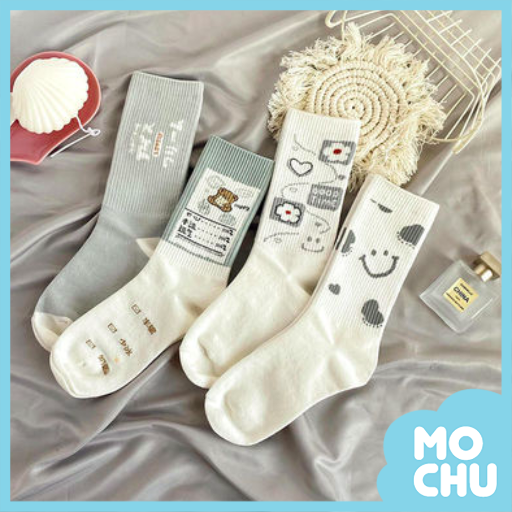 幸運小熊長筒襪四入組