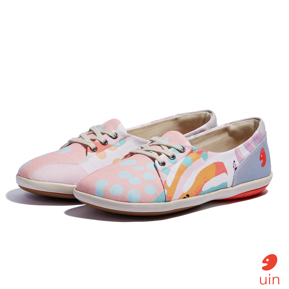 【Uin】西班牙原創設計 | 伊利特3 植物彩紋 女鞋 彩繪鞋 休閒鞋 懶人鞋