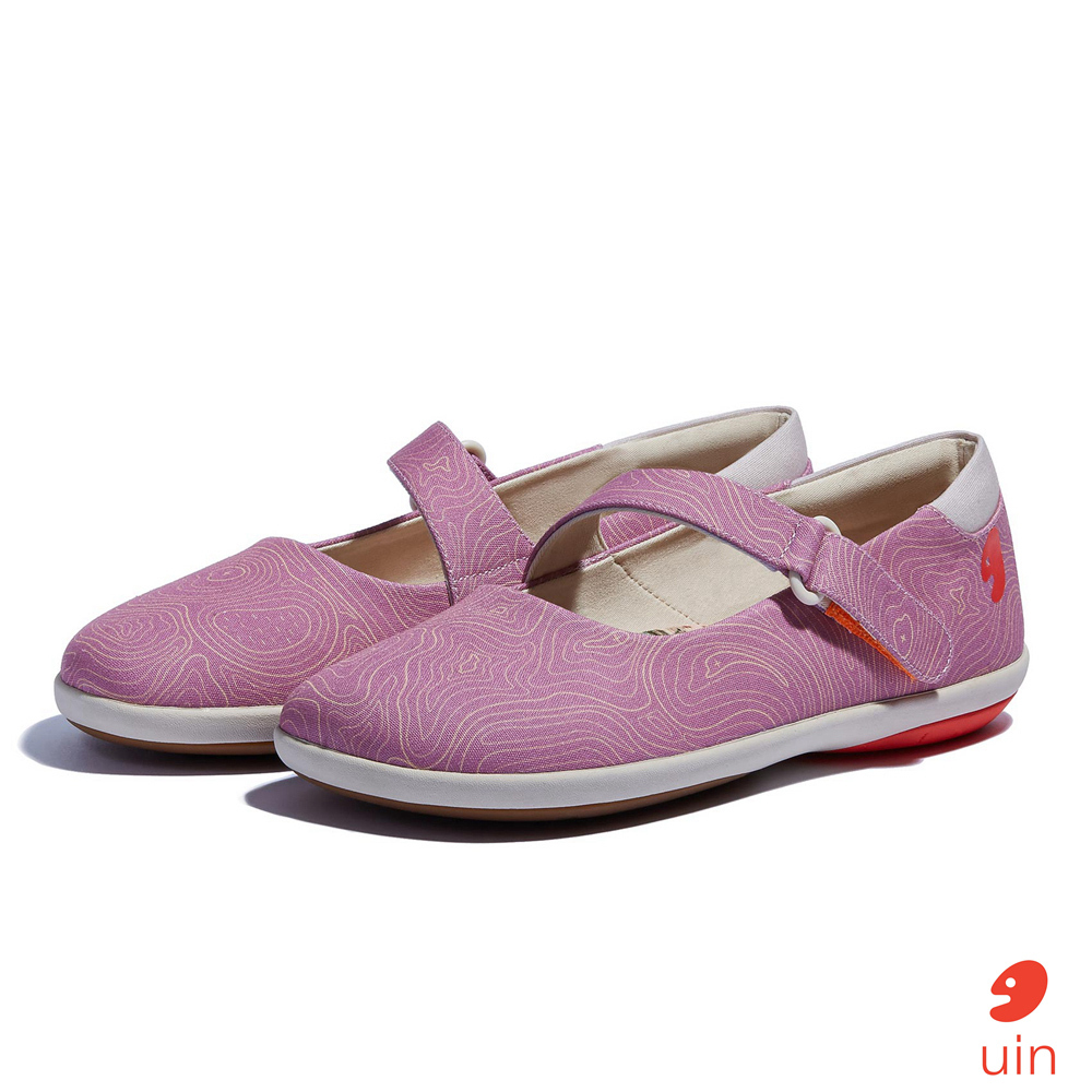 【Uin】西班牙原創設計 | 伊利特3 丁香紫 女鞋 彩繪鞋 休閒鞋 懶人鞋