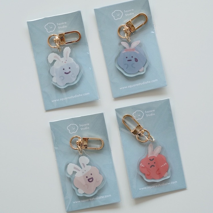 兔年限定 壓克力吊飾  35mm