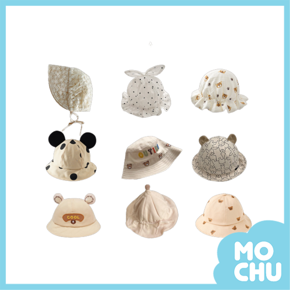 紅蝴蝶結兔兔薄款布帽