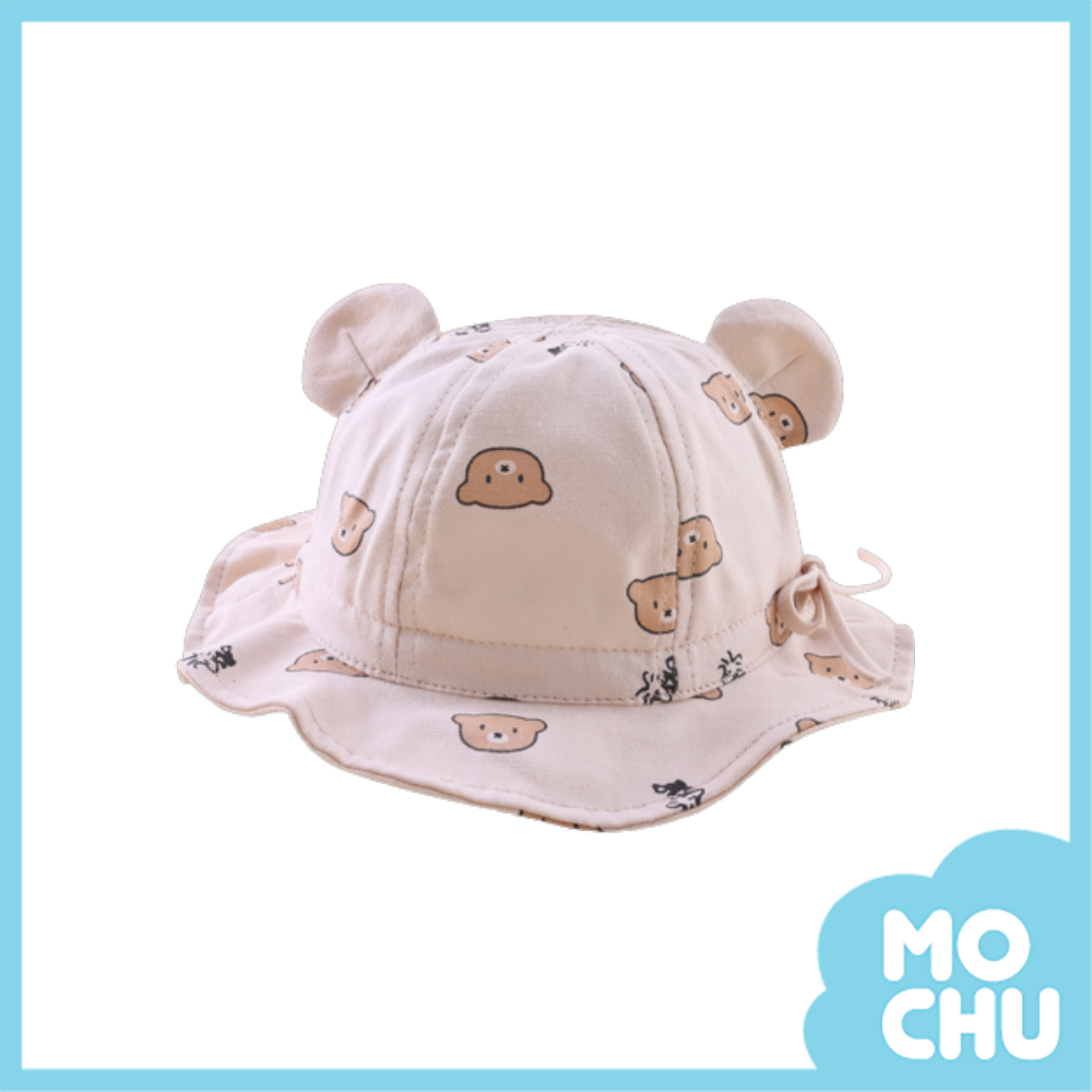 好奇小熊薄款布帽