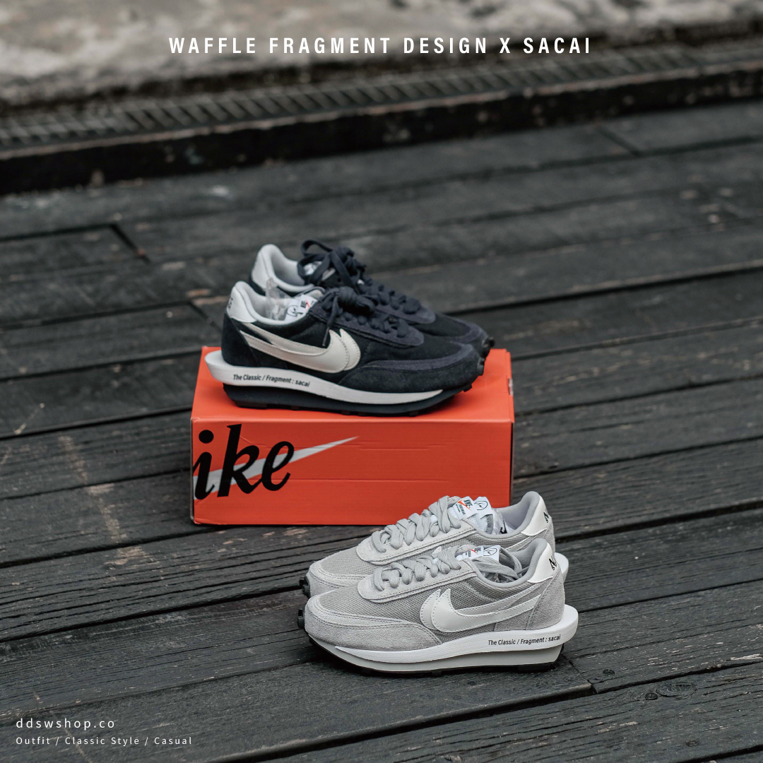 Nike LD Waffle x Sacai x Fragment 聯名款 三方聯名 藤原浩 閃電 雙勾 海軍藍 DH2684-400 灰 DH2684-001