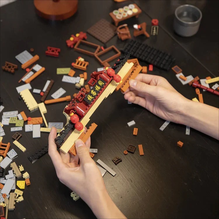 拼奇 武林外傳 同福客棧 場景拼插建築 收藏積木(86220)