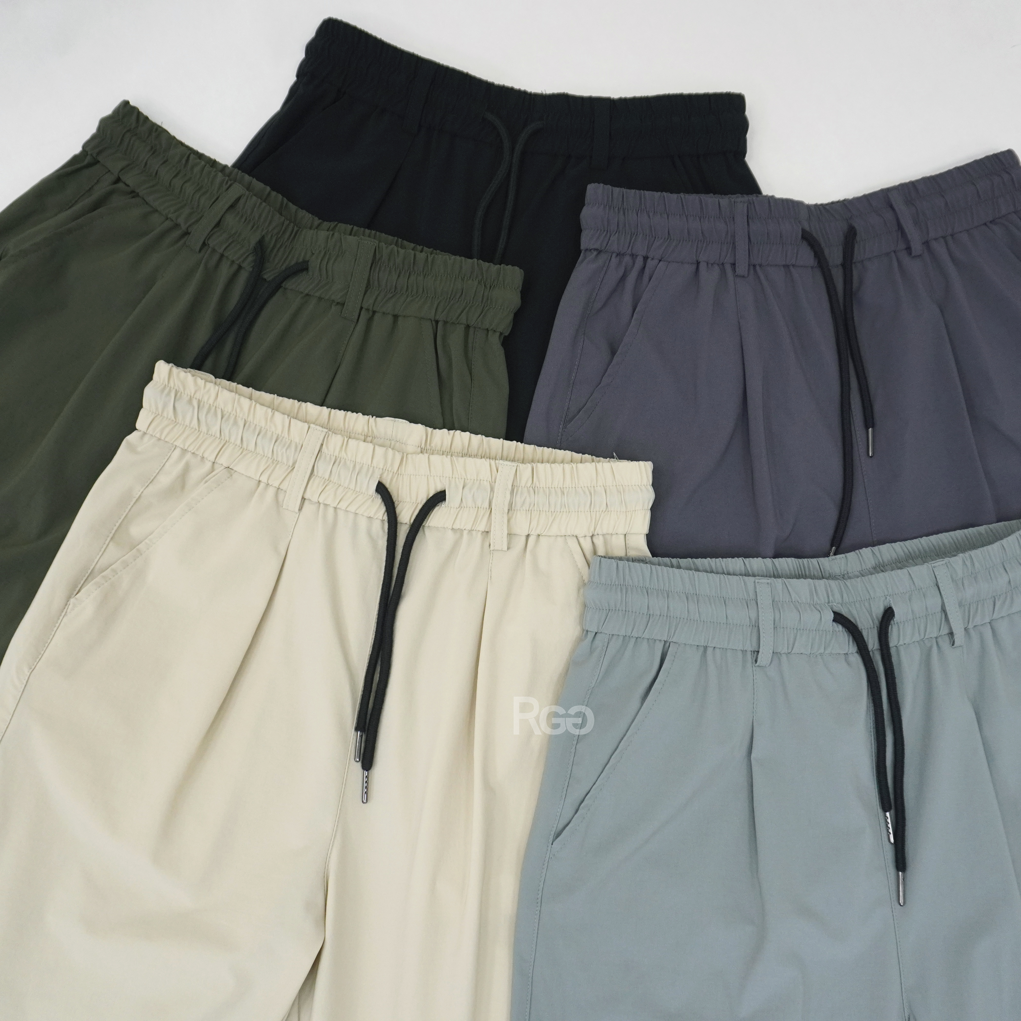 #1706 冰絲涼感闊腿落地長褲