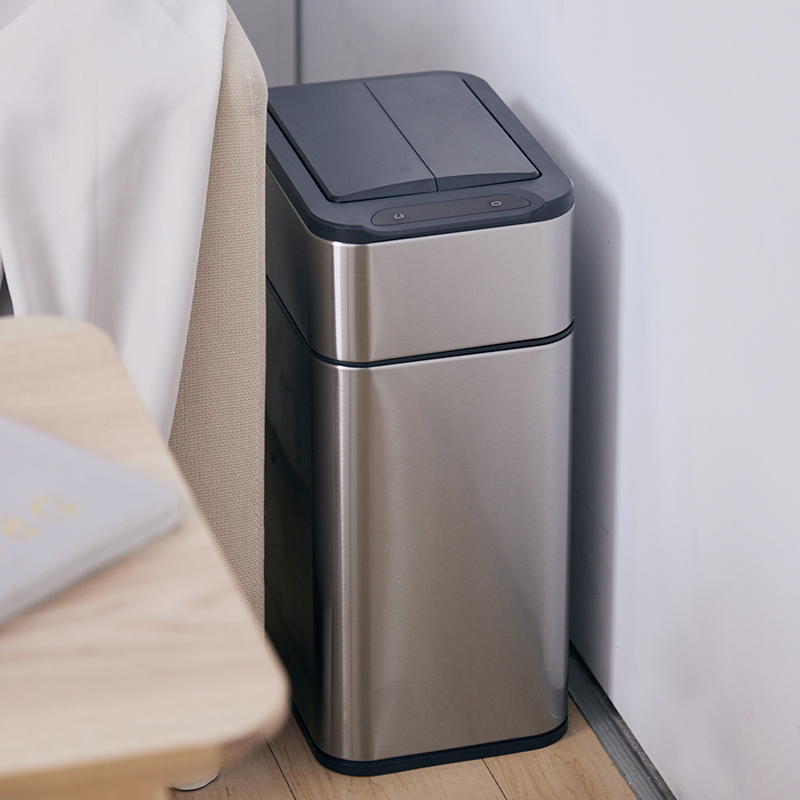 20L不鏽鋼雙開除臭感應垃圾桶 ELPH9811U