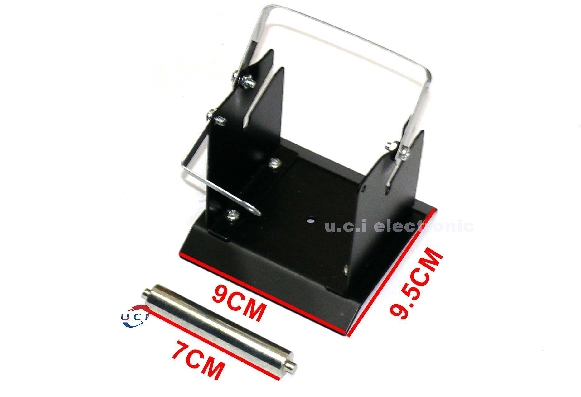 【UCI電子】(二B-4) 錫線固定支架 焊錫放置座 金屬軸心底座 錫絲支架通用款 焊錫架  焊錫絲架  焊錫座