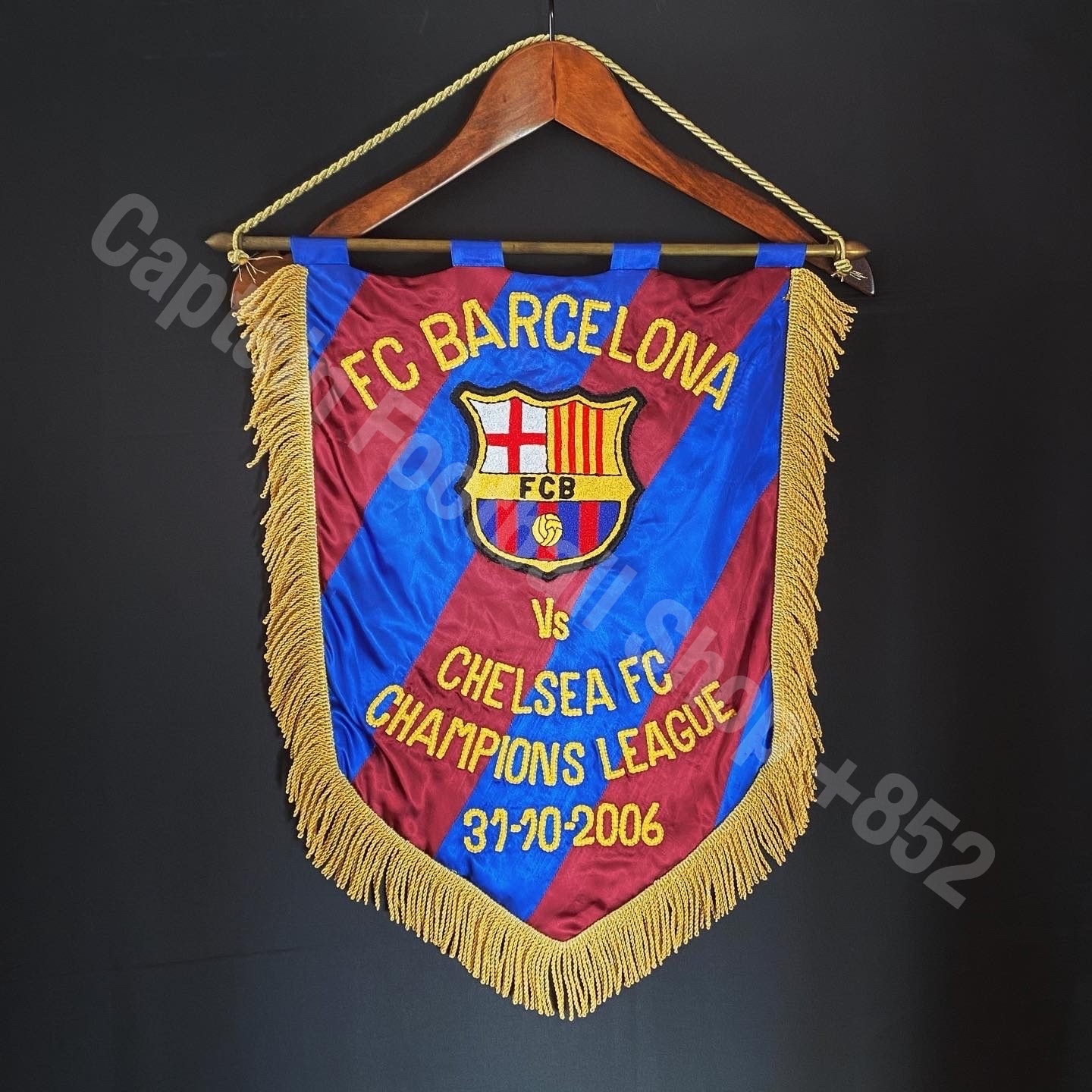 巴塞隆拿 2006-2007 歐聯賽事 vs Chelsea 交換用 比賽錦旗