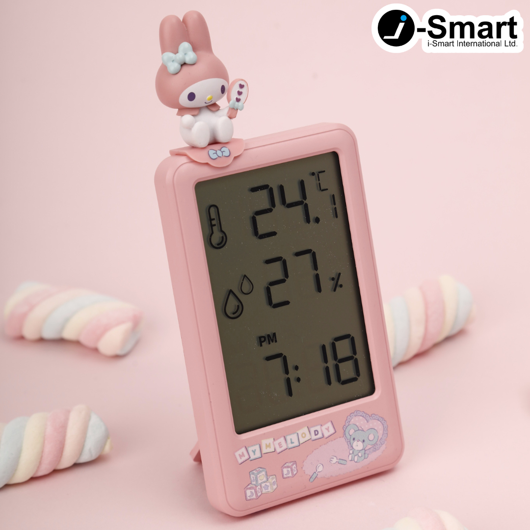 SANRIO-溫濕度計電子時鐘-MY MELODY