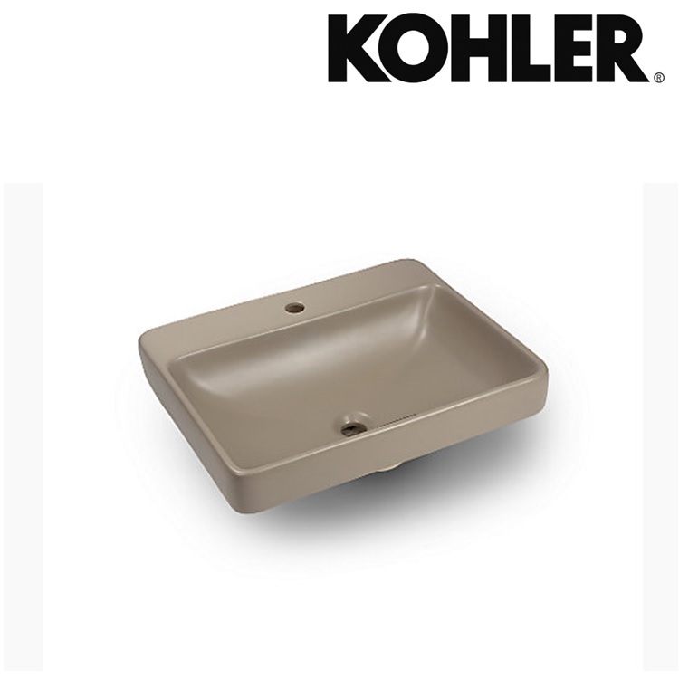 Kohler "Forefront" K-2660X-1-NSG Rectangular Vessel Washbasin with 1 Tap-hole